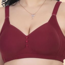 KOMLI Pack Of 2 Plus Size Full Coverage Cotton Minimiser Bra With All Day Comfort image 3