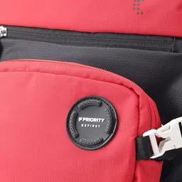 Priority Unisex Colourblocked Backpack with Compression Straps & Pouch - 40 L image 5