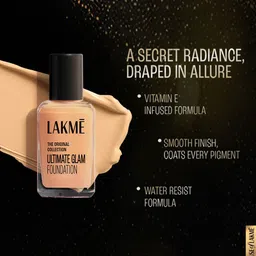 Lakme Forever Matte Foundation for Superior Coverage, Vit E - Coral, 27ml image 5