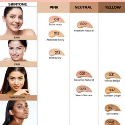 FACES CANADA Set Of 3 Hydra Matte 3 In 1 Foundation 15 ml Each - Rose Ivory 011 image 2