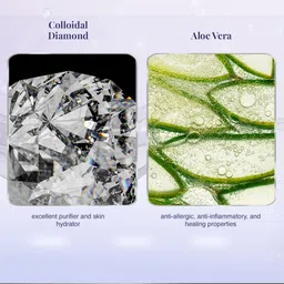 VLCC Insta Glow Diamond Bleach With Aloe Vera & Colloidal Diamond Combo - 402g image 3