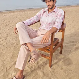 Mufti Men Slim Fit Geometric Printed Spread Collar Cotton Casual Shirt-image-45