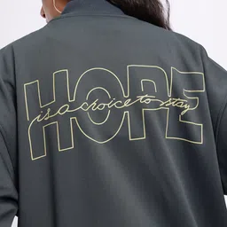 Stylecast X Hersheinbox Conversational Print Pure Cotton Stand Collar Varsity Jacket image 2