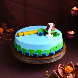 Divine Flute Janmashtami Cake-image-53