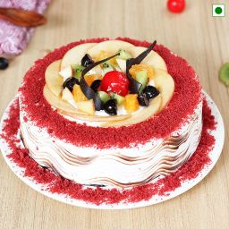 Eggless Red Velvet Fruit Cake-image-61