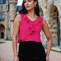 Shein Cute Short Length Sleeveless Regular Top-image-76