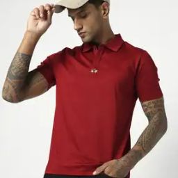 Men Slim Fit Supima Cotton Mercerised Interlock Polo T-Shirt-image-88