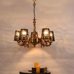 new era Dorian Black Iron 5 Lights Chandelier-picture-38
