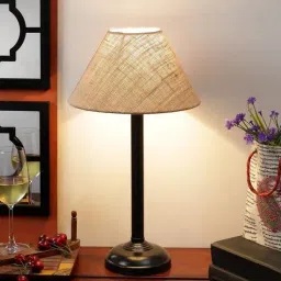 Brown Jute Table Lamp by New Era-picture-13