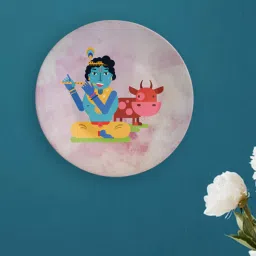 quirk india Krishna Decroative Wall Plate-picture-5