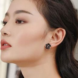 EL REGALO Enamelled Floral Shaped Studs-picture-22