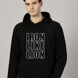 LEON Men Printed Hooded Sweatshirt-picture-4