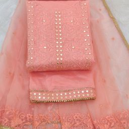 TAVAS Embroidered Unstitched Dress Material-image-25