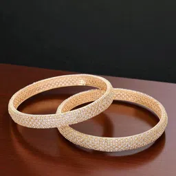 The Pari Set Of 2 Gold-Plated American Diamond-Studded Bangles-66