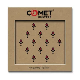 Comet Busters Traditional Designer Bindi - Maroon & Black-49