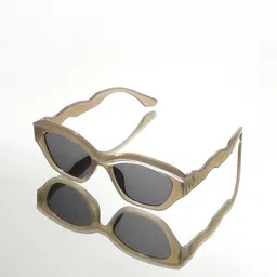 French Accent Men Cateye Sunglasses with Polarised Lens SS2025_HSSG2835-17