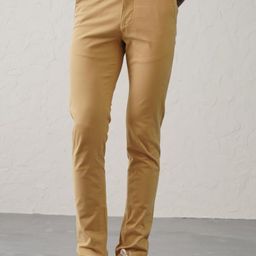 Minus One Men Cotton Mid-Rise Regular Fit Chinos Trousers-image-70