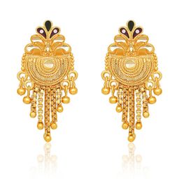 Raj And Deb Gold-Plated Drop Earrings-image-78