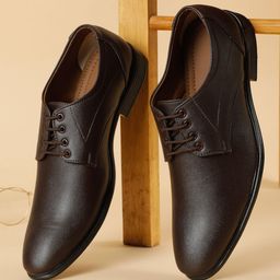 Kosher Men Round Toe Formal Derbys-image-85