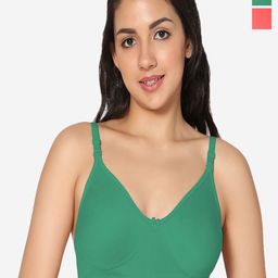 In Care Pack of 2 Full Coverage Pure Cotton T-shirt Bra-image-94
