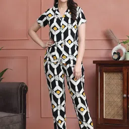 Boston Club Women Printed Night suit-image-20