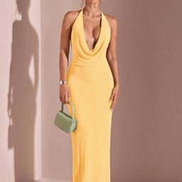 Moda Rapido Women Cowl NeckBodycon Maxi Dress-image-51