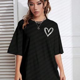 PWTI Women Graphic Printed Cotton Oversized T-shirt-image-29