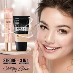 FACES CANADA Set Of 2 Strobe Your Way Strobe Cream - 18 ml Each - Rose Gold-Silver image 2