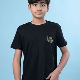 Crimsoune Club Boys Typography Printed Round Neck Cotton Slim Fit T-shirt-image-61