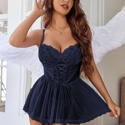 VAGHBHATT Net Baby Doll image 3