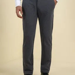 Allen Solly Men Textured Slim Fit Formal Trousers-image-96