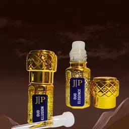 Jeval Men Set Of 2 Oud Elegence & Oud Illusion Alcohol Free Attar - 3 ml Each-2