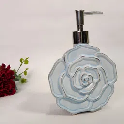 THE HOME CO. Grey & Silver-Toned Abstract Ceramic Shower Holder-image-97
