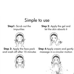 DR.RASHEL Set Of 4 Rice Water Scrub, Gel, Face Pack & Cream - 380 ml Each image 4