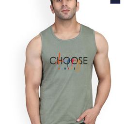 SLOWLORIS Pack Of 2 Printed Combed Cotton Gym Vests VSL26 CMB(CHS LGTGREEN)(NVR NAVY)-image-92
