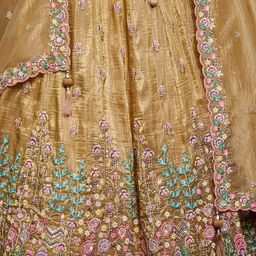 panchhi Embellished Sequinned Semi-Stitched Lehenga & Unstitched Blouse With Dupatta image 5