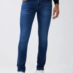 SPYKAR Men Slim Fit Mid-Rise Light Fade Jeans-picture-10