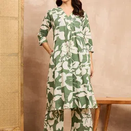 all about you Floral Printed A-Line Tunic with Palazzos Co-Ords-picture-12