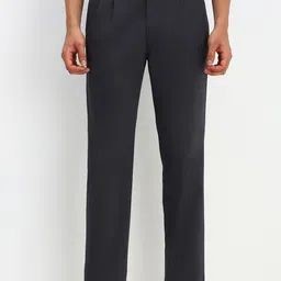 Allen Solly Men Solid Regular Fit Pleated Trousers-image-89