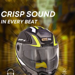 HEADFOX Printed Adjustable Safety Bluetooth Helmet image 4