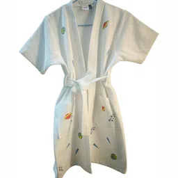 GAB Kids Printed Pure Cotton Ultra-Soft Belted Bath Robe With 2 Front Pockets-image-68