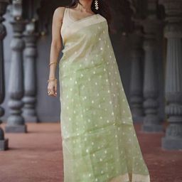 ZIKARAA Woven Design Zari Pure Silk Saree-image-63