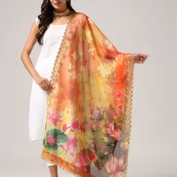 Kaizen TEXO FAB Printed Organza Dupatta-53