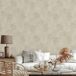 fedora wallpapers Beige & Brown Vinyl & Paper Swirling Sands Wallpaper-picture-12
