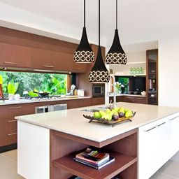 GAUVIK Black & White Printed Aluminium Ceiling Lamp-11
