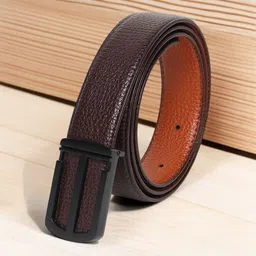 Metronaut Men Textured PU Reversible Formal Belt-picture-1