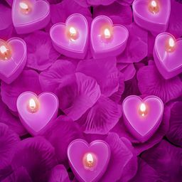 Aromatic Fables Purple 12 pieces Tea Light Candle-image-44