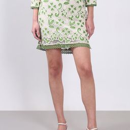Vero Moda Self Design A-Line Mini Skirt-image-22