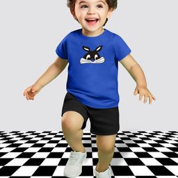 MITANSH Kids Printed Round Neck T-Shirts With Shorts-image-93
