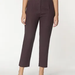 Marks & Spencer Women High-Rise Trousers-image-27